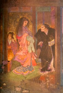 Shinzaburo recognized Tsuyu and her maid Yone, 1912