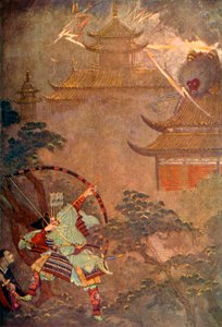 Yorimasa Slays the Vampire, 1912 by Evelyn Paul