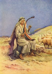 David Playing His Harp