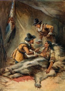 Illustration for the Young Pilgrims by Evelyn Stuart Hardy