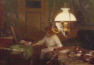 Interior with mother and child