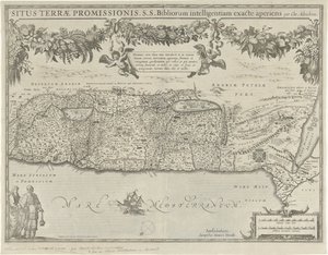 Map of the Promised Land by Evert Simonsz Hamersvelt