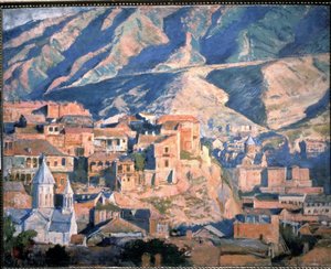 View of Tbilisi, Georgia by Evgeni Evgenievitch Lanceray