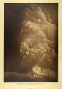 Vesuvius - A Great Avalanche of Hot Ashes Near the Observatory, 13th April 1906