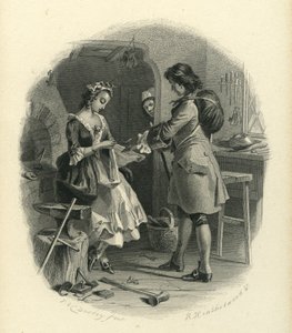 Barnaby Rudge: Dolly Varden and Joe Willet by F.O.C. and McRae, C. John Darley
