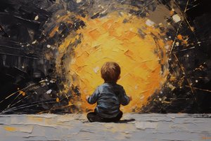 Innocent Portrait, Minimalist Painting
