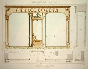 Design for a shop front by F. Barabas