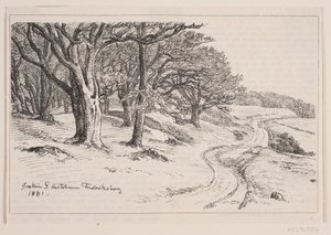 Fra Hestehaven, Frederiksborg by F. Hendriksen