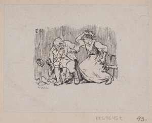 Illustration to "Askeladden who got the Princess to Laugh" by F. Hendriksen