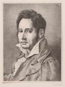 Portrait of Oehlenschläger by F. Hendriksen