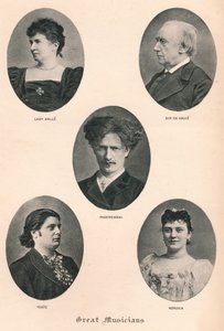 Great Musicians - Plate X., c1880, 1895 by F. Jenkins Heliog