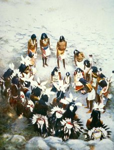 Lenya Ceremony, Walpi Pueblo, c.1900 by F. Seth