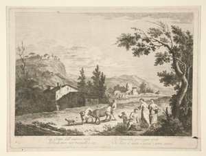 Landscape with Ruins, from a Series of 4 by Fabio Berardi