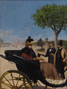 Arrival at the Villa Borghese