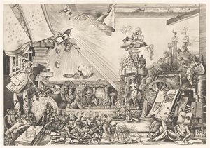 Surrealistic Representation by Fabius von Gugel (signed by artist)