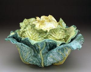 "Cabbage" tureen and cover by Factory Sceaux