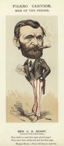 Caricature of Ulysses S Grant by Faustin