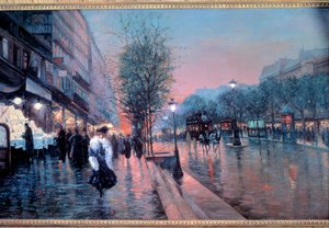 View of the Grands Boulevards in Paris