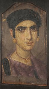 Portrait of a Young Lady, 2nd century AD by Fayum mummy portraits