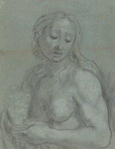 Half-Length of Mary Magdalene (verso) by Federico Barocci