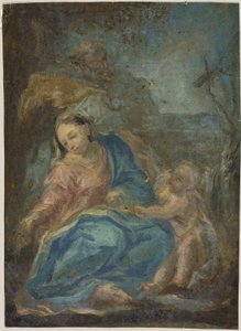 Rest on the Flight into Egypt (recto); Madonna of the Rosary (verso) by Federico Barocci