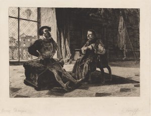 Cesare Borgia and Machiavelli by Federico Faruffini