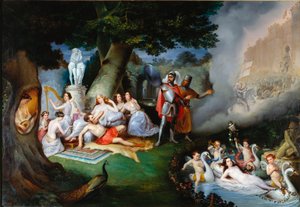 Renaud in the Garden of Armide. Illustration of a Scene from 