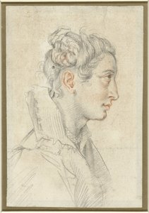Portrait of an Unknown Young Woman in Profile by Federico Zuccaro