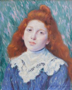Girl with White Collar, c.1890
