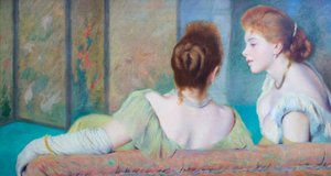 On the couch by Federigo Zandomeneghi