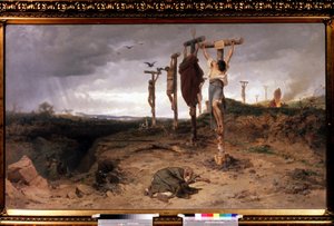 The Damned Field, Execution Place in Ancient Roman Empire by Fedor Andreevich Bronnikov