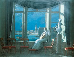 At the Window on a Moonlit Night