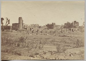The Churchyard and Residency in the Distance by Felice A. Beato