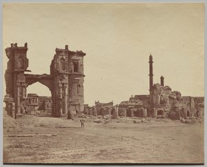 The Clock Tower in Front of the Bailee Guard Gate by Felice A. Beato