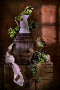 Rustic Grape Still Life