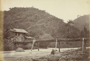 Bridge at Mayonashi by Felice Beato