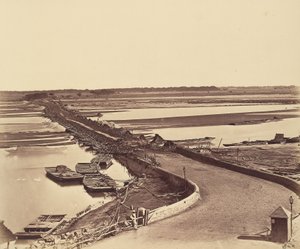 Bridge of Boats over the Jumna, Taken from Lulim Ghur