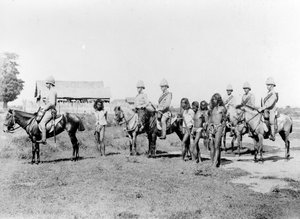 Dacoits Being Brought in by Mounted Infantry, c.1890