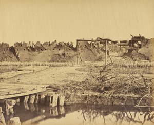 Exterior of the North Fort showing the English entrance August 21st 1860