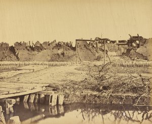Exterior of the North Fort showing the English entrance August 21st 1860