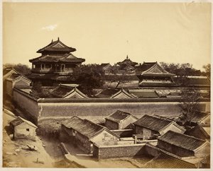 First View Seen in Peking Taken from Anting Gate by Felice Beato