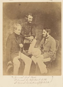 General Lord Clyde, Lieutenant-General Sir Hope Grant and Lieutenant-General Sir W. Mansfield