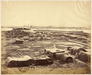 Interior of North Fort showing the Chinese Encampment