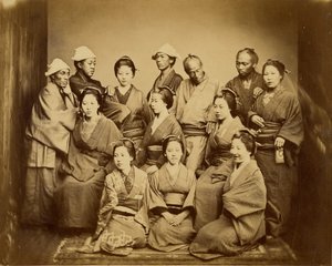 Japanese Family by Felice Beato