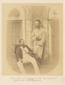 Major-General Sir R. Napier and Major Greatherd by Felice Beato