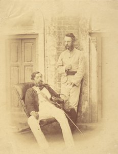 Major-General Sir Robert Napier and Lieutenant-Colonel William Wilberforce Harris Greathed, Bengal by Felice Beato