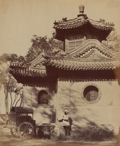 Mosque Near Peking Occupied by the Commander-in-Chief and Lord Elgin, October 1860 by Felice Beato