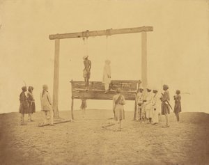 Retribution, Hanging Mutineers by Felice Beato