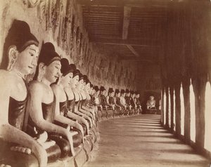 The Forty-nine Gautamas in the Sagaing Temple by Felice Beato