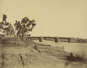 The Iron Bridge Leading from the Residency to Cantonements